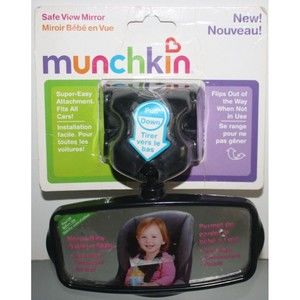 Munchkin Safe View Car Mirror Adjustable Extra Wide Telescope Fits All Cars New